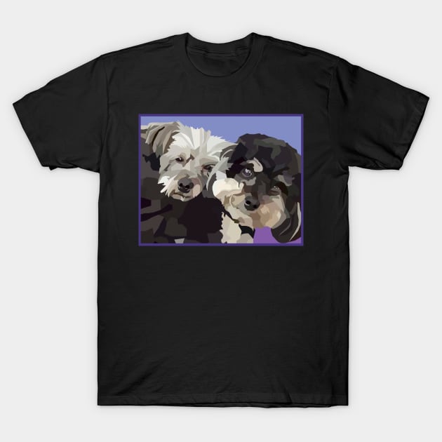 Two Dogs T-Shirt by jrepkin